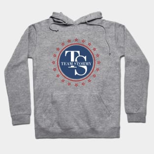 Team Stormy Daniels Blue Red Logo  I Am With Her Hoodie